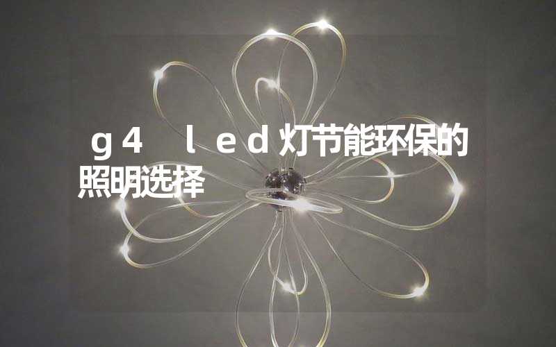 g4 led灯节能环保的照明选择